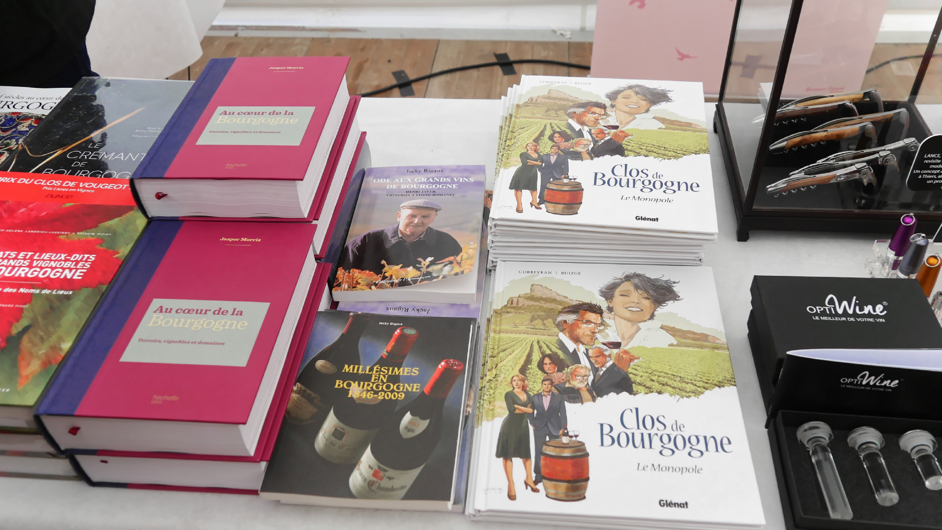 Vente de livres sur le vin 